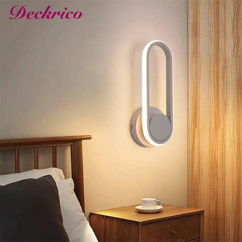 Modern Wall Lamp Led Bedside Wall Sconce Lamp Ratatable Lighting Fixtures Stair Case Wall Lamp Decorative Home Appliance Lustres