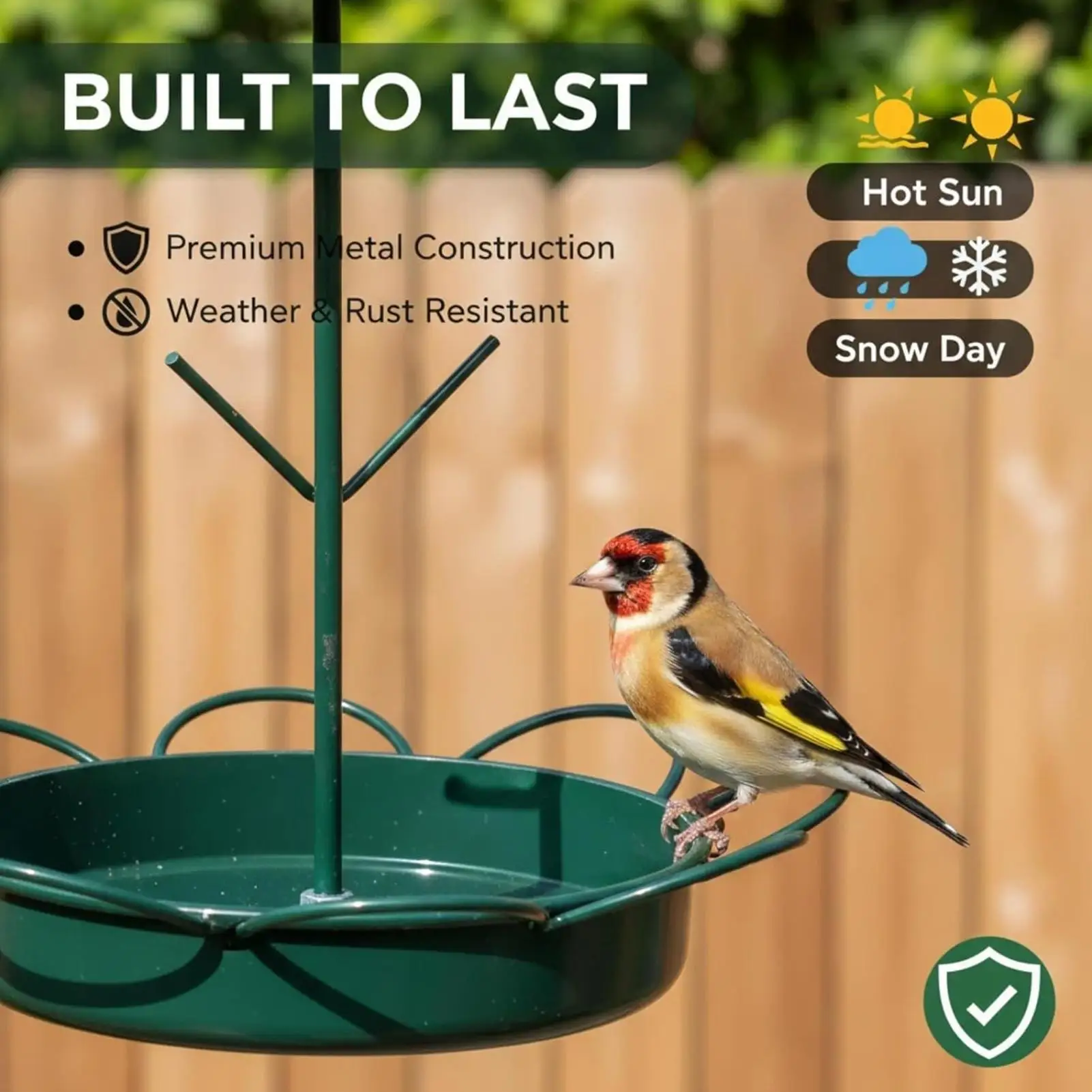 

Кормушки для диких птиц, устойчивые к грызению, сверхпрочные, большой вместимости, защищенные от белок, декоративные для сада, поднос для кормления птиц для сада, двора, патио