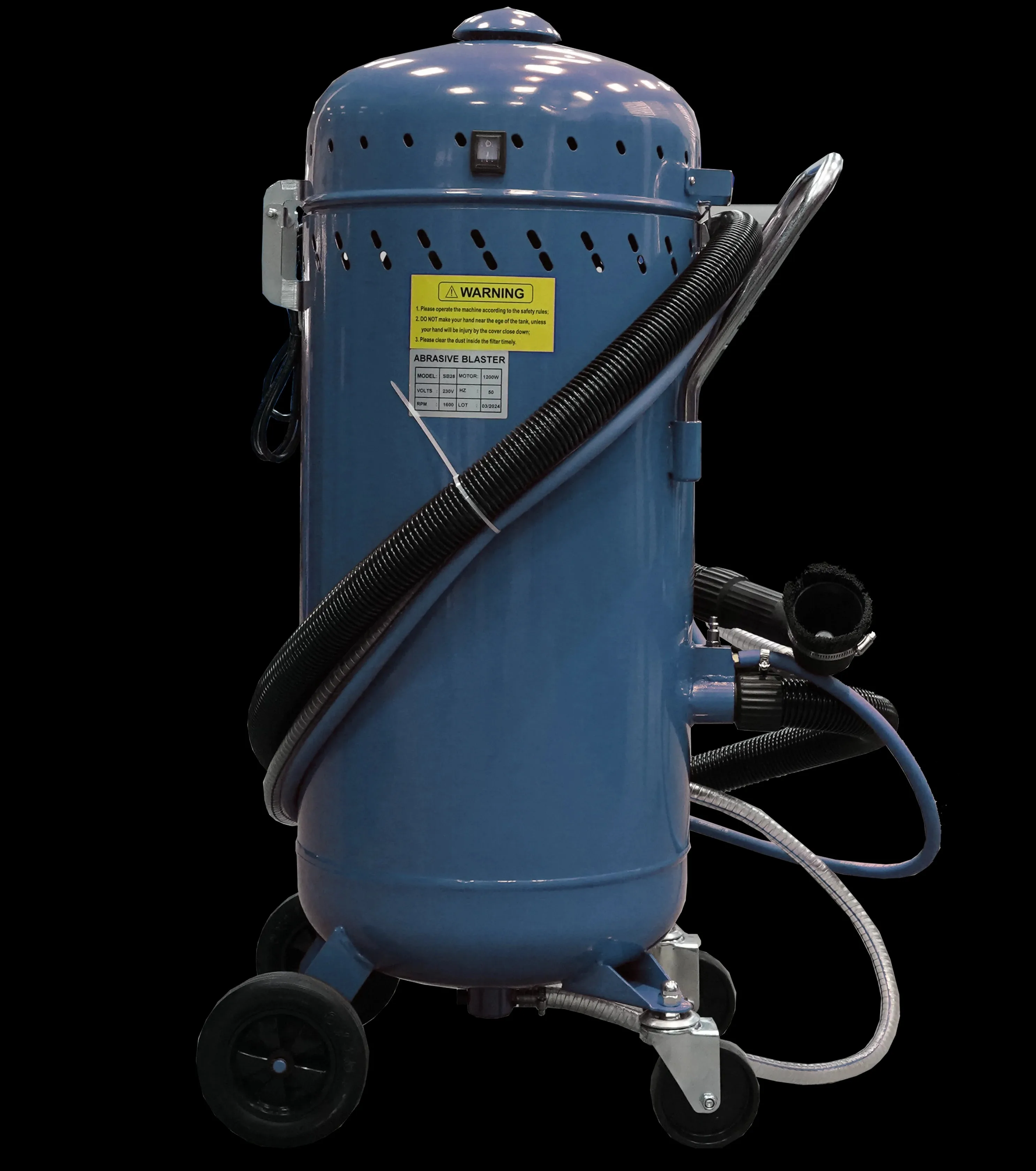Automatic Siphon Vacuum Recycling Type Sand Blasting Machine Gallon Small Blaster Portable Auto Recovery Sandblasting Pot