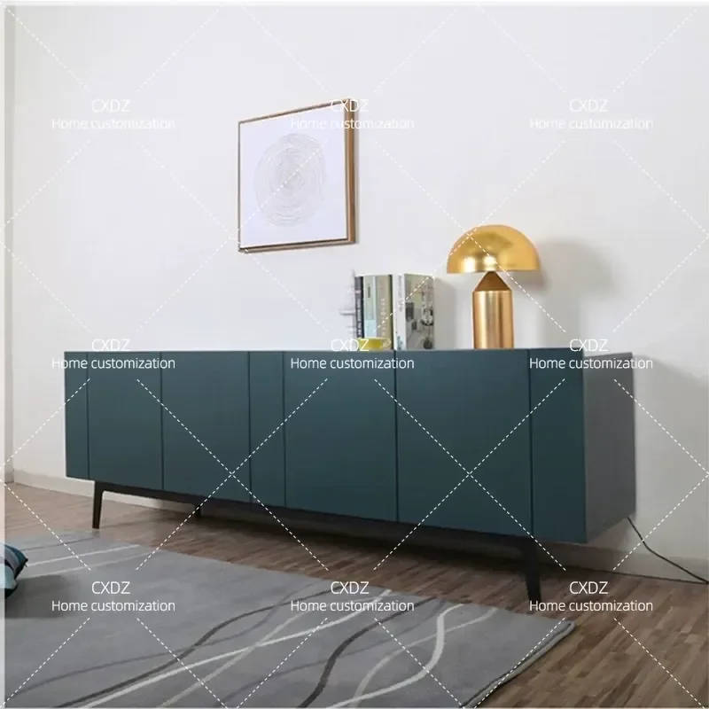 Nordic Light Luxury TV Cabinet Piano Paint Finish Creative Personalized Sideboard Tea Storage Locker Customizable Furniture