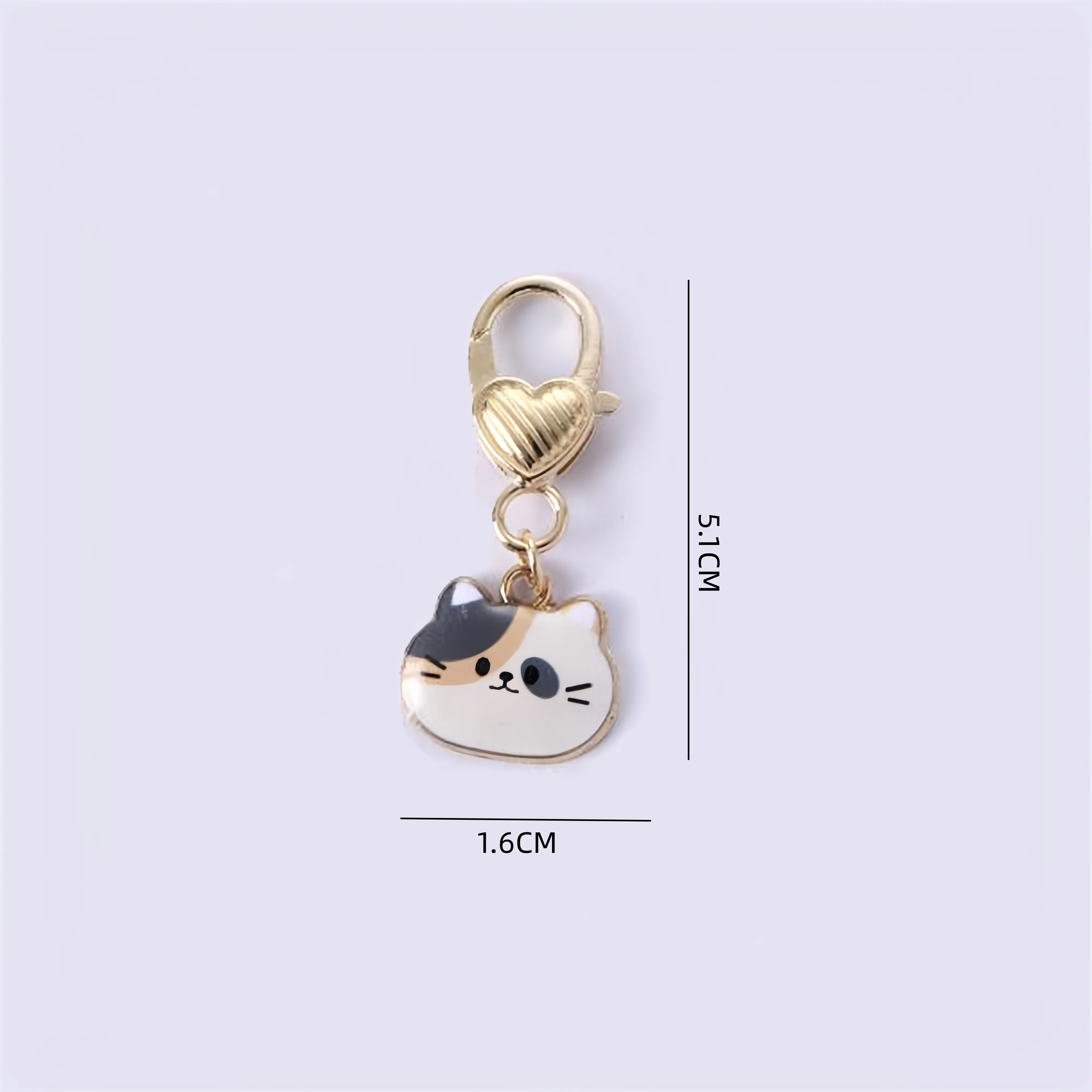 Cute Cartoon Cat Keychain Metal Enamel Kitten Keyring for Women Trendy Headphone Case Pendant Backpack Charms Bestie Gifts