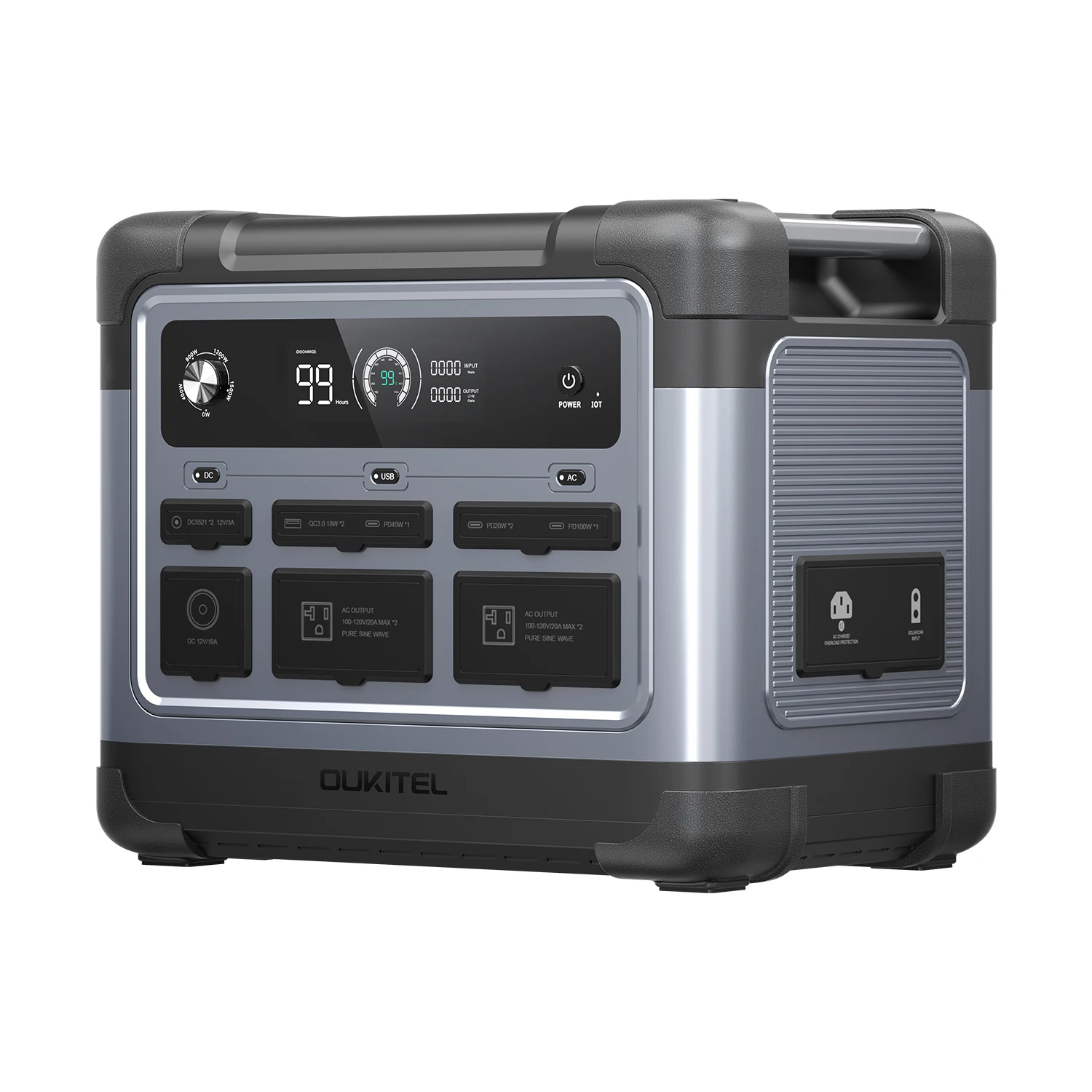 ✗For 2008Wh Long Power Outage Solution Emergency Portable Power Station Solar Generator 1200W%
