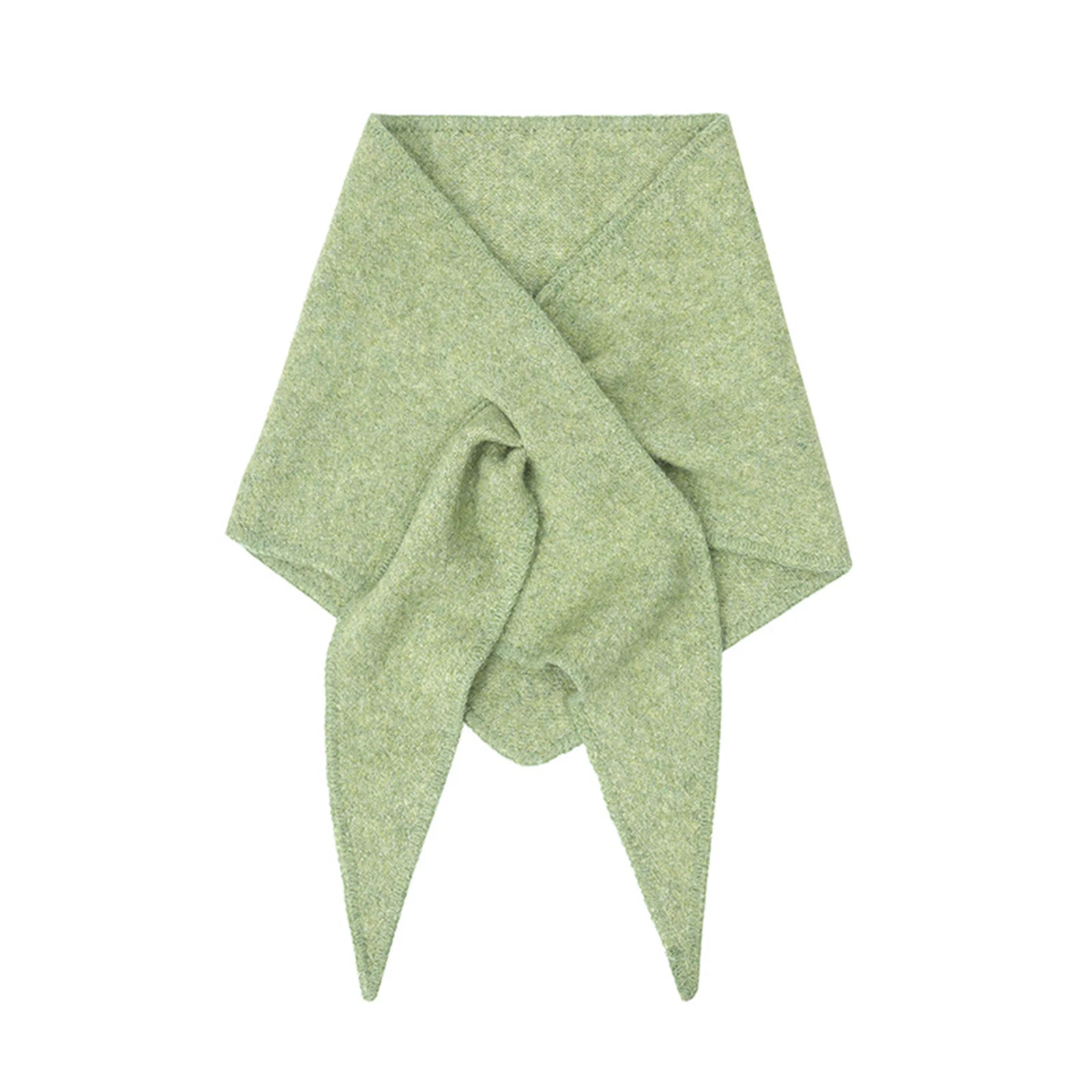 

Женский треугольный шарф, шерстяной вязаный шарф-шаль, однотонный многоцветный уличный повседневный домашний теплый осенне-зимний шарф