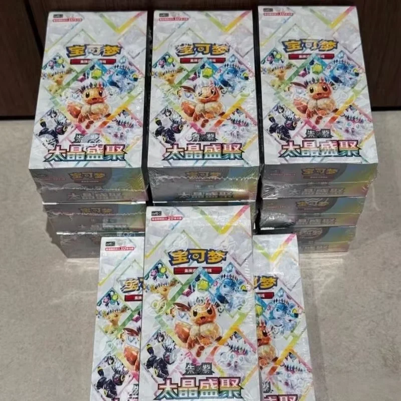 New Poké Ptcg Sv8a Chinese Version 17.5 Taijing Shengju Supplementary Package Csv9.5c  Box Battle Game Collect Cards Adult Gift