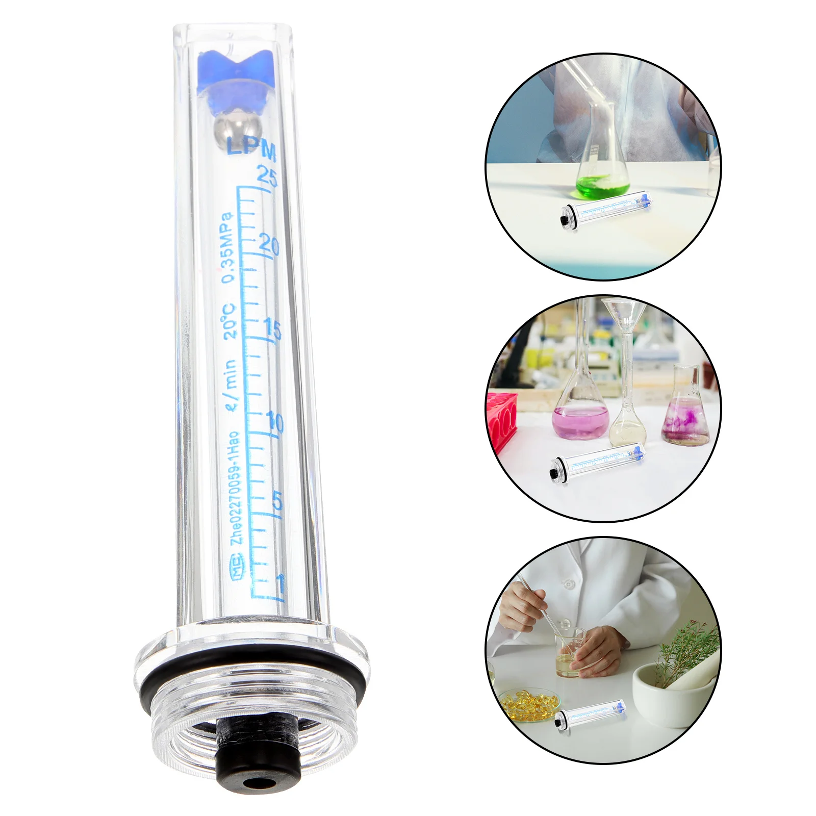

Argon Carbon Dioxide Gas Tube Plastic Durable Precise Laboratory Measurement Instrument Gas Flow Meter