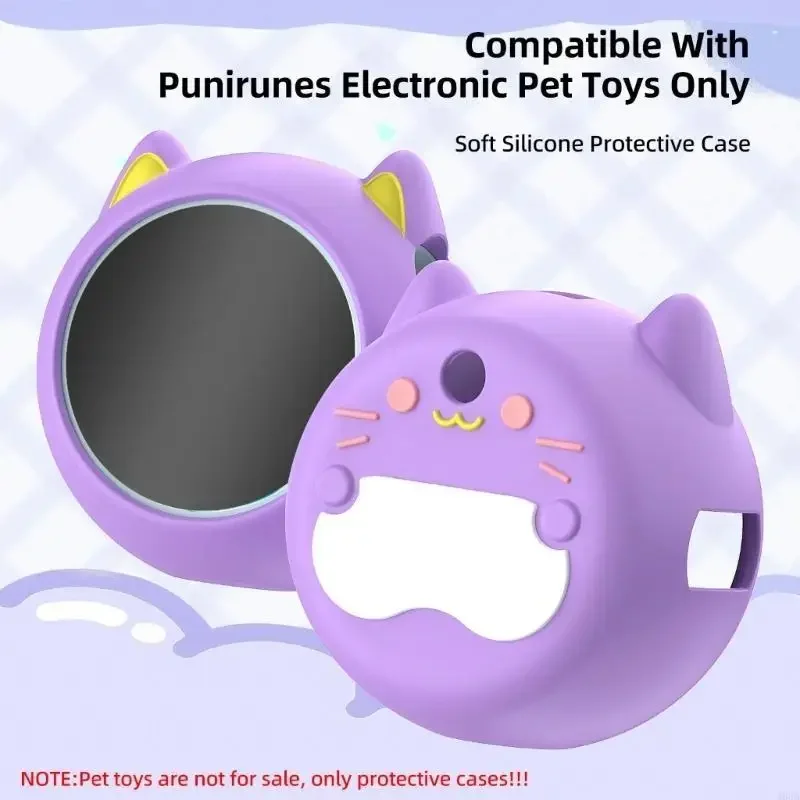 Casca caixa luva silicone macio para punirunes Pet Digital Pet Interactive Toy, tampa proteção leve e flexível H05A