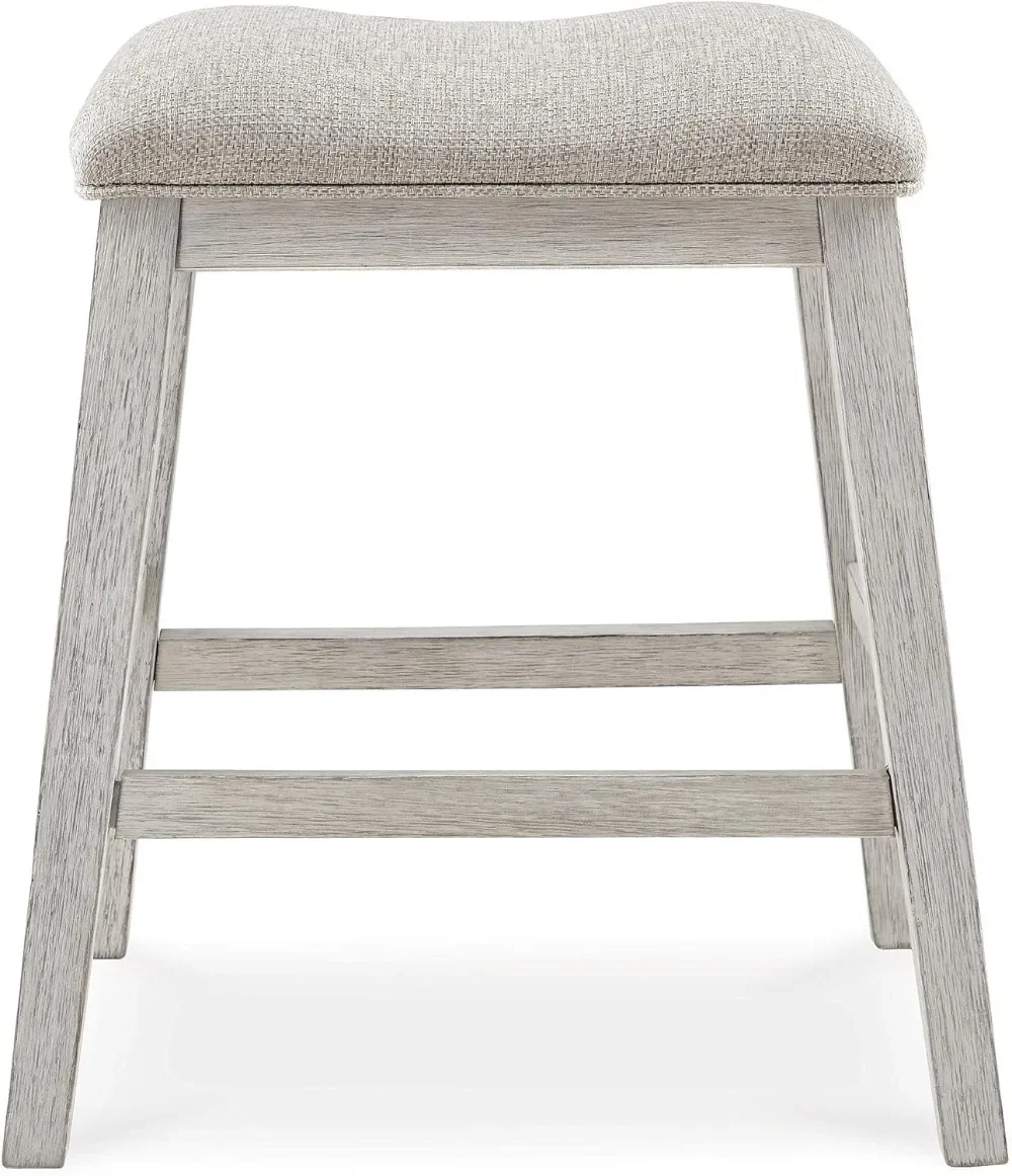 Barstool estofado moderno, Signature Design, 24 em altura contrária, 2 Contagem