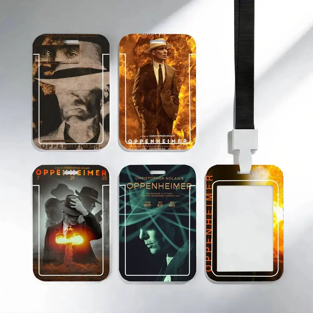 Porte-cartes à cordon noir O-opheimer pour films biographiques historiques, cartes de repas étudiantes et cartes d'identité de campus scolaire