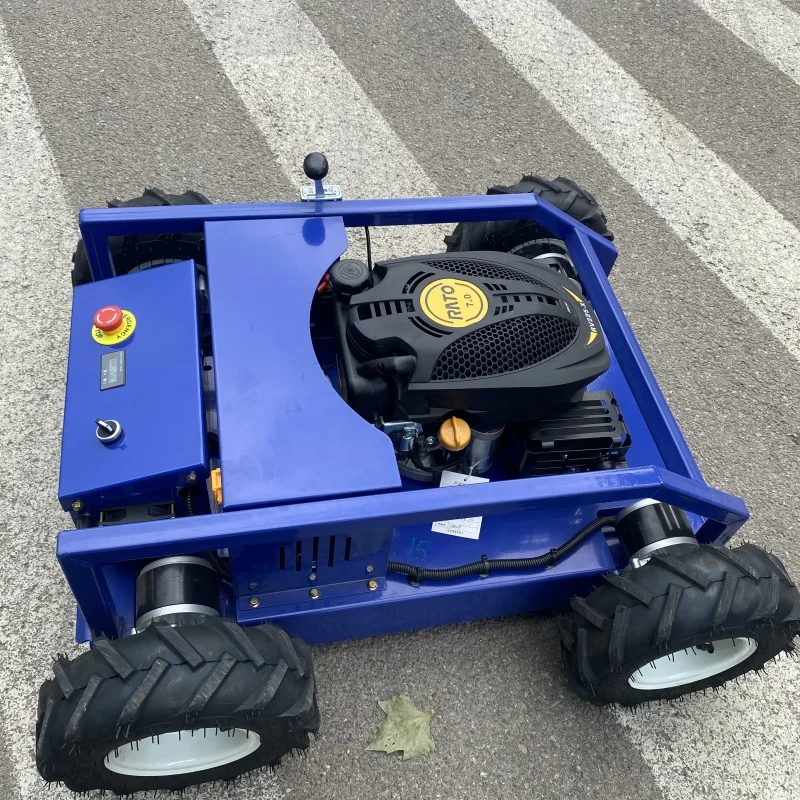Customized Four-wheel drive intelligent remote control lawn mower robot lightweight and high-performance