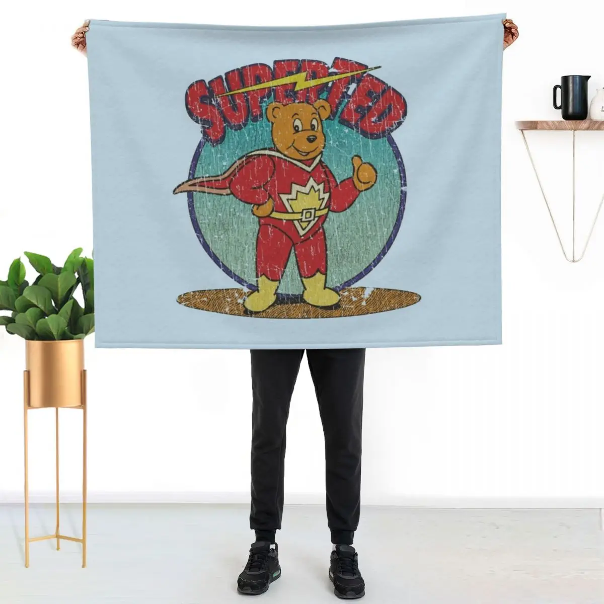 

SuperTed 1982 Throw Blanket No Pilling Soft Warm Blanket for Bed