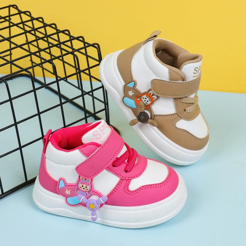 

Child sneakers autumn new kids shoes soft soled girls' shoe fashion girls' sneakers high top boys' board shoes designer shoes