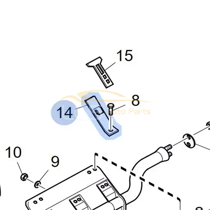 4 PCS Mudguard Rear Fixation Mudguard Bracket Iron Sheet Suitable for SCANIA Truck Body Parts OEM 1383520 2056867 2712437