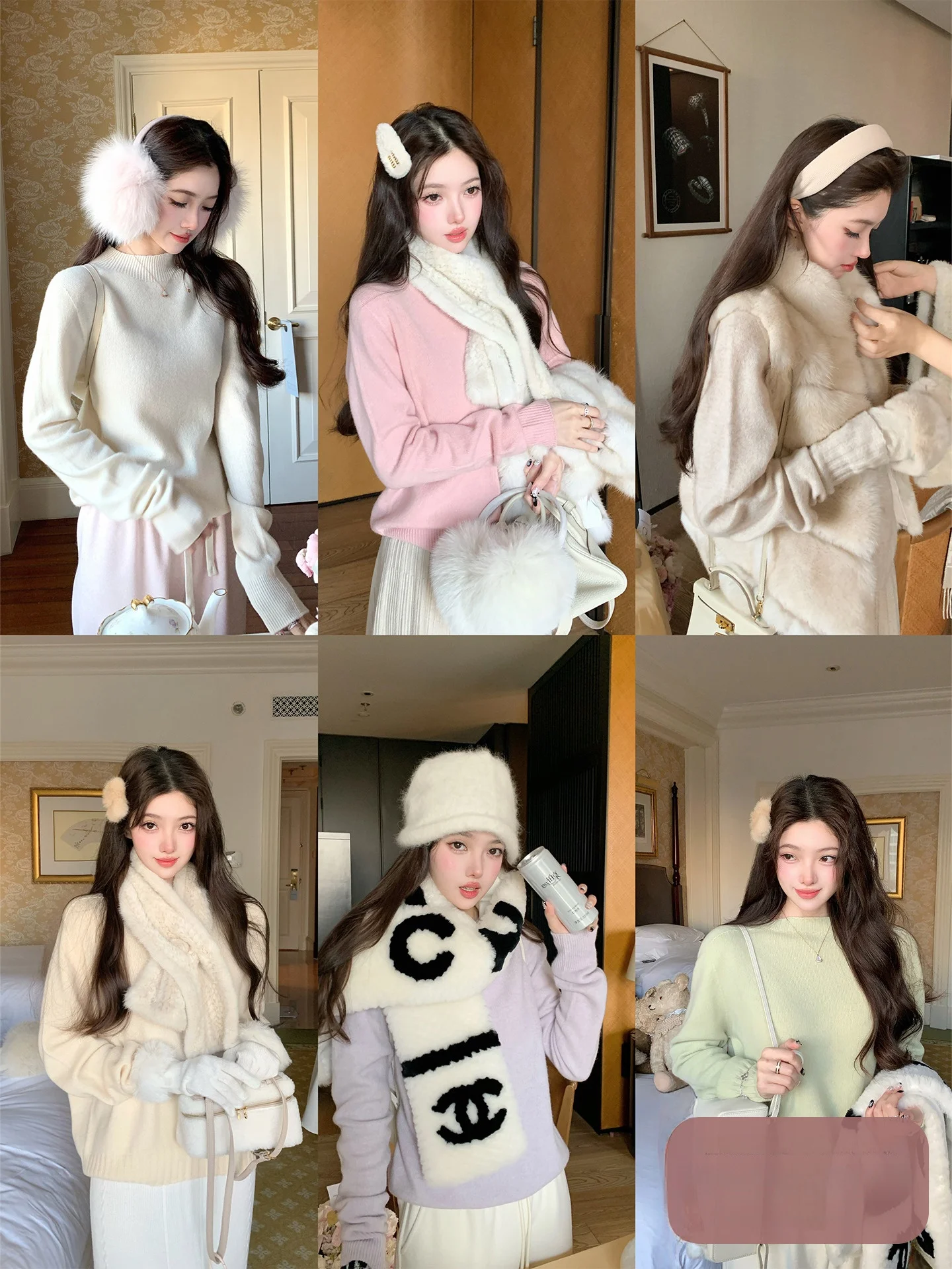 

ChuChu Camere Wool f High Collar Base Layer Sweater Women's Autumn Winter Basic Inner Match Pure Color Versatile Knitted...