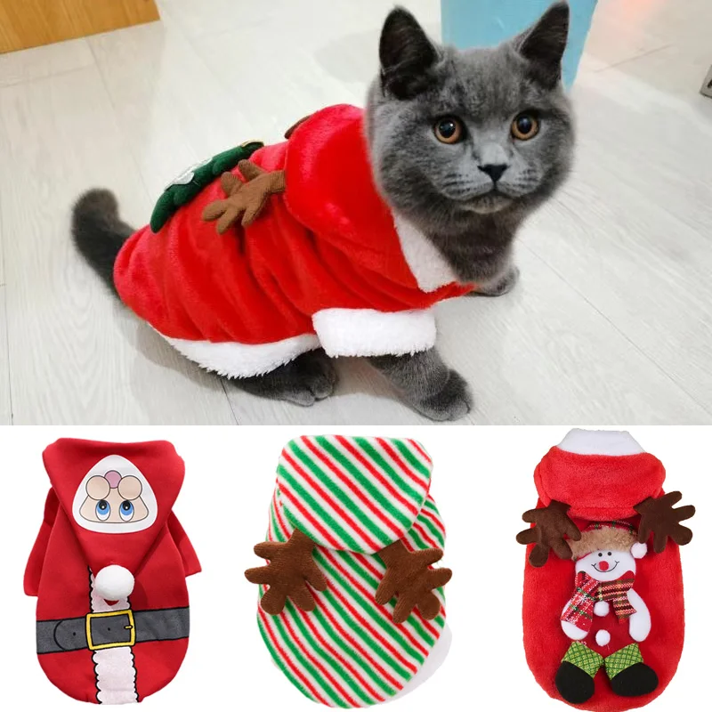 クリスマスsphynx猫フード付きセーター、猫、冬の服、ガーフィールドスウェットシャツ、ペット服の暖かいペットの衣装