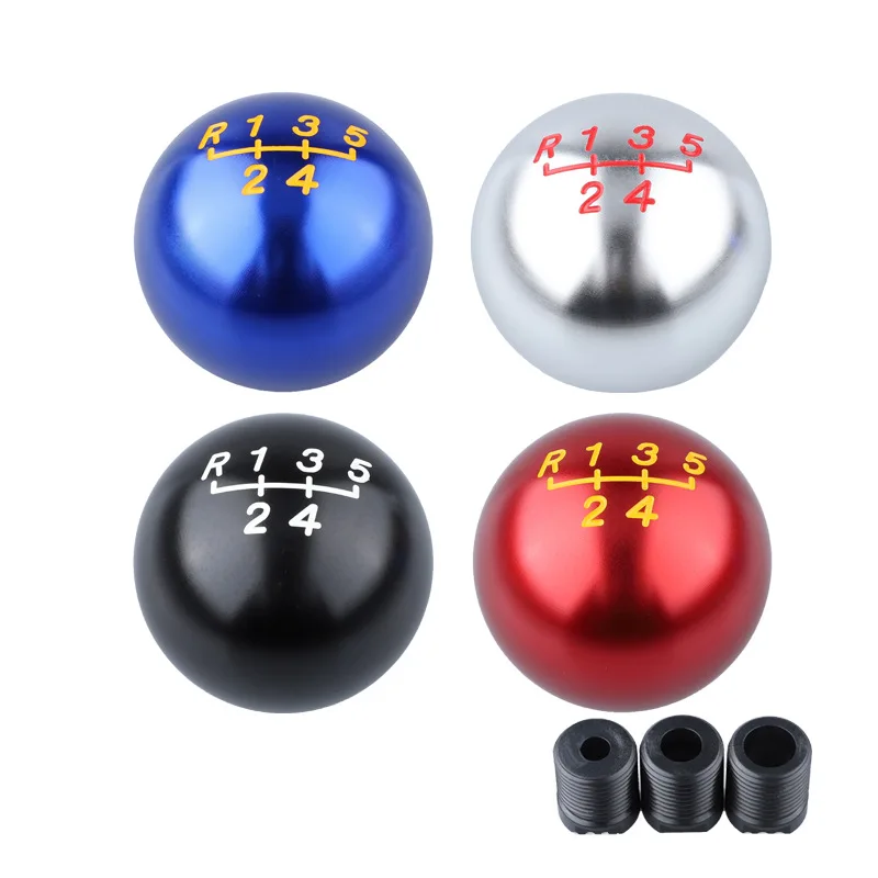 

5-скоростная автомобильная ручная кожаная красная строчка, ручка переключения передач, рычаг переключения передач, сменная ручка, ручка переключения передач, салон автомобиля AT MT