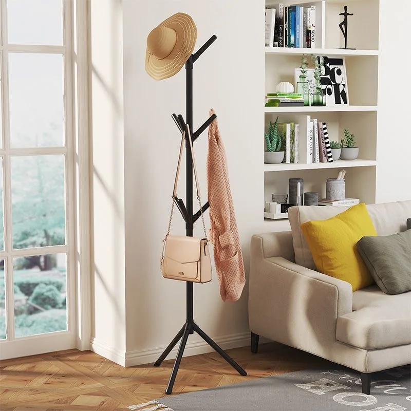 2025 NEW Floor Standing Clothes Rack Tree Branch Shape Multi Hook Mobile and Coat Rack for Home Living Room Clothing Storage