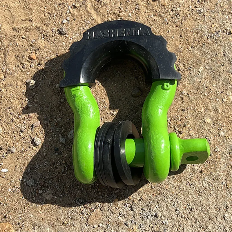 

2 шт. D-образные скобы для сверхмощного прицепа, U-образный крюк 4,75 т с винтовым штифтом для буксировочного ремня, лебедки, аксессуары для бездорожья, восстановление автомобиля