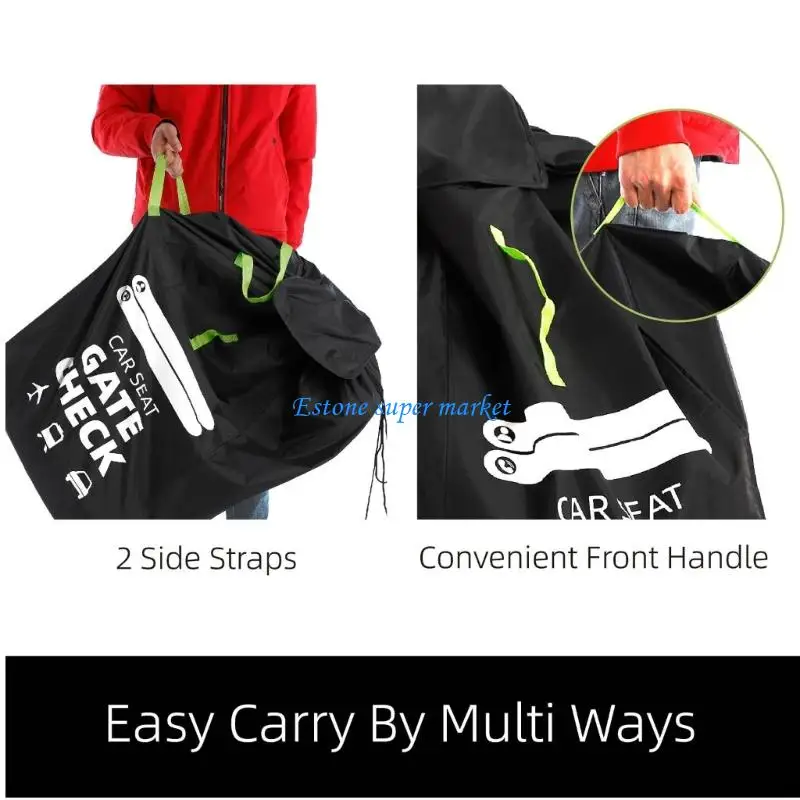 090B حقيبة حمل مقعد السيارة سهلة التنظيف للرضع مع تصميم مريح لحزام المقبض