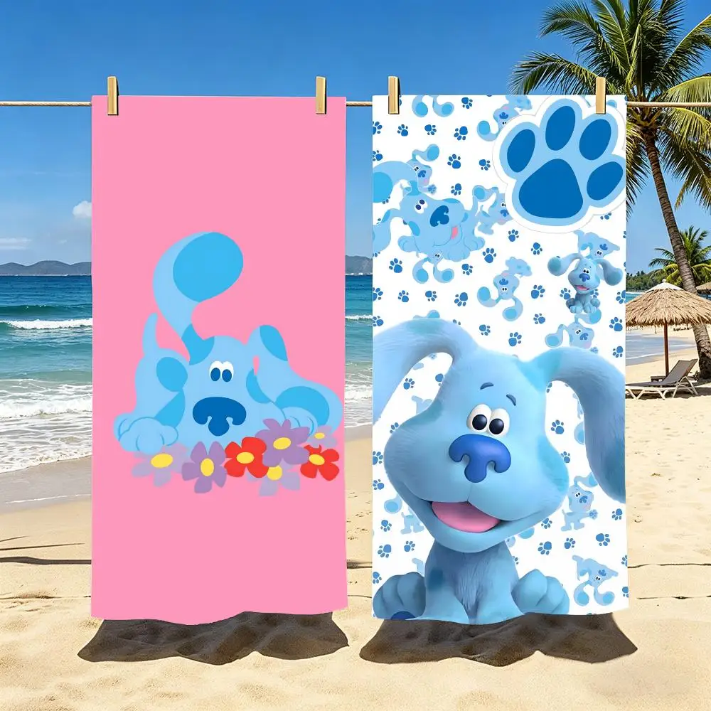 Les Clés de B-Blue et toi ! Serviette de plage en polyester, séchage rapide, sans sable, pour l'été, la piscine, les voyages et les vacances