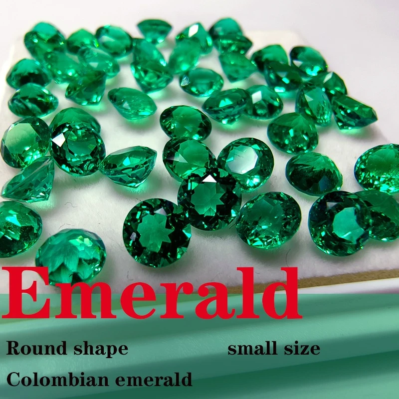 Colombian Emerald Laboratory Production Round Shape Small Size Wholesale