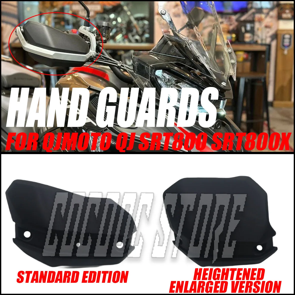 Motorcycle accessories suitable for QJMOTO QJ SRT800 SRT800X handguard new modified heightened and enlarged handguard