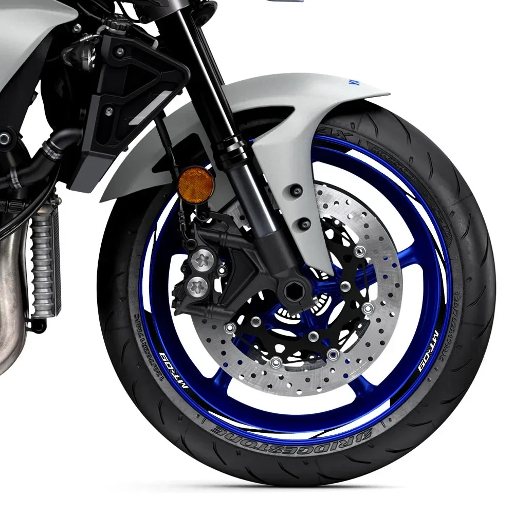 Vinyl MT-09 MT09 MT 09 Motorcycle Wheel Sticker Racing Rim Stripe Tape Decal Waterproof  Accessories