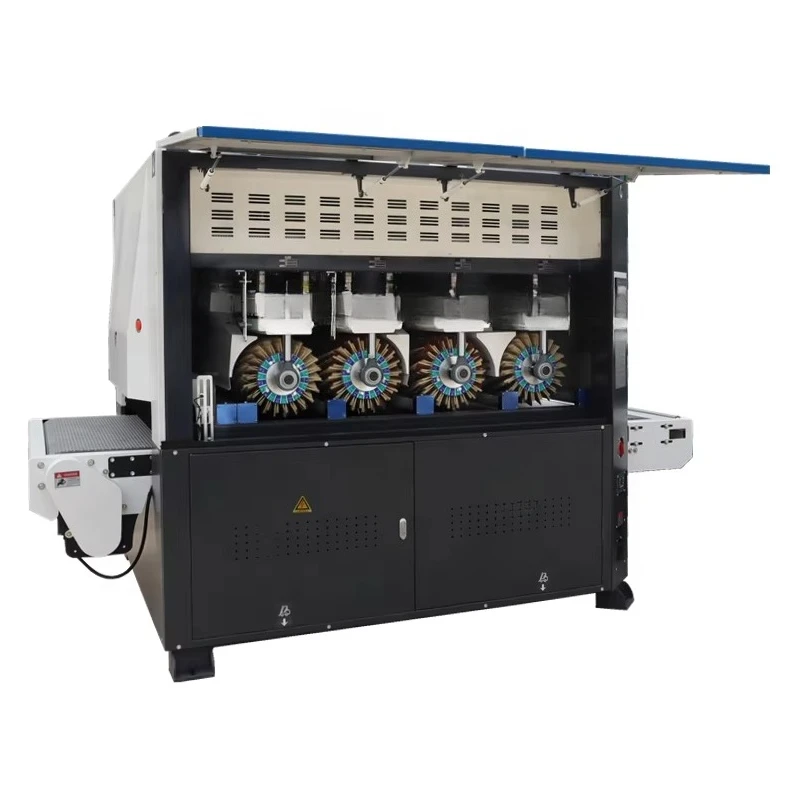 Automatic Wood Polishing Machine for Irregular Surface Grinding Woodworking Brush Sanding Machine Engine Core Wood Door Sander