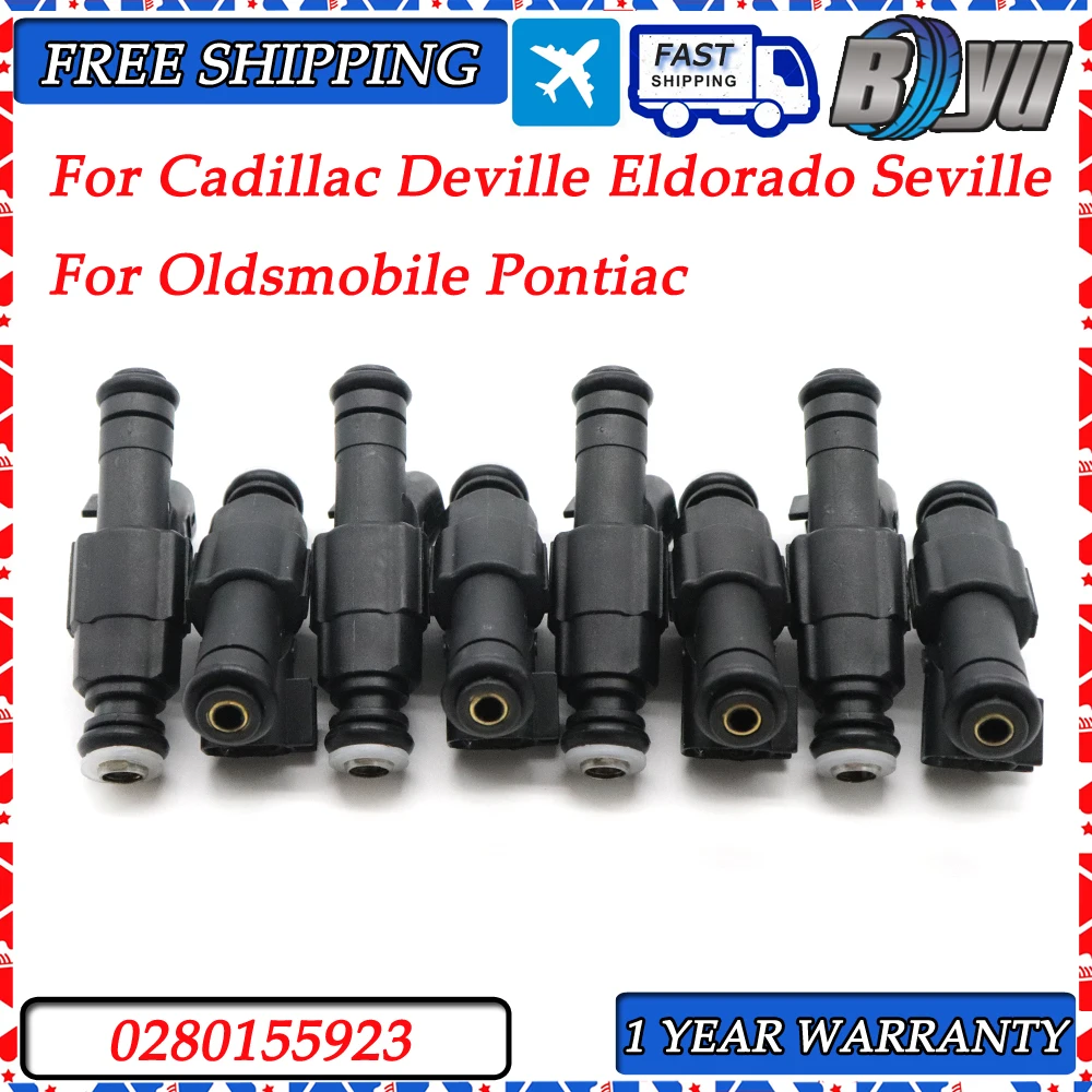 

6pcs 0280155923 Fuel Injector Fit for Cadillac Deville Eldorado Seville Oldsmobile Aurora Pontiac Bonneville 4.6L V8 2000-2005
