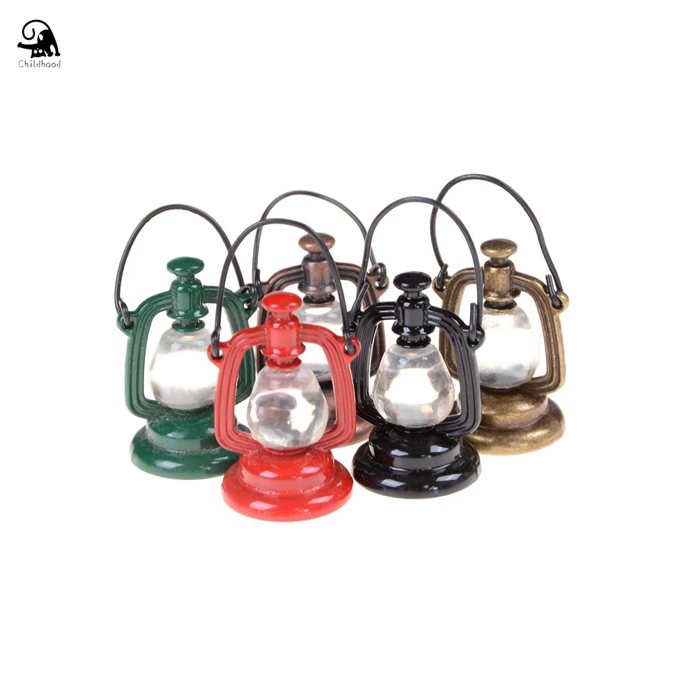 1 pz 1:6 scala Retro lampada a olio casa delle bambole giocattolo in miniatura bambola cibo cucina soggiorno accessori 23mm * 43mm