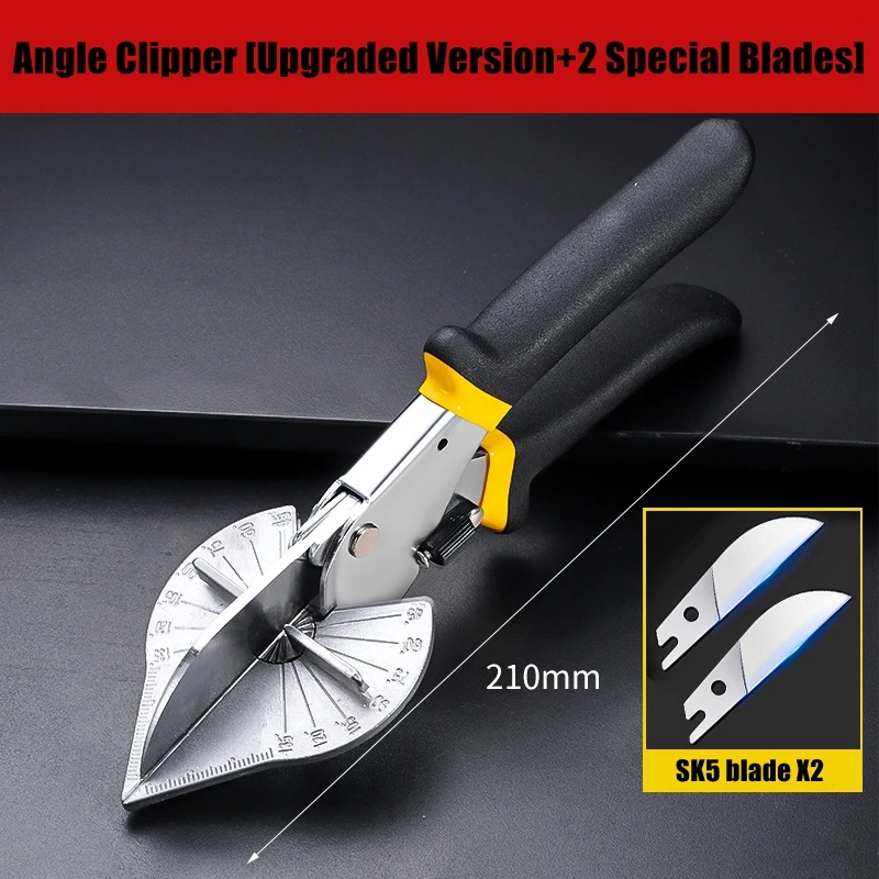 45-135 Degree Multi Angle Corner Scissors Mitre Wall Panel Wire Slot Cutter Plastic Pipe Hose Scissors Tool