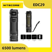 NITECORE EDC29 6500 Lumens 400m Ultra Slim EDC Dual Output Tactical Flashlight.