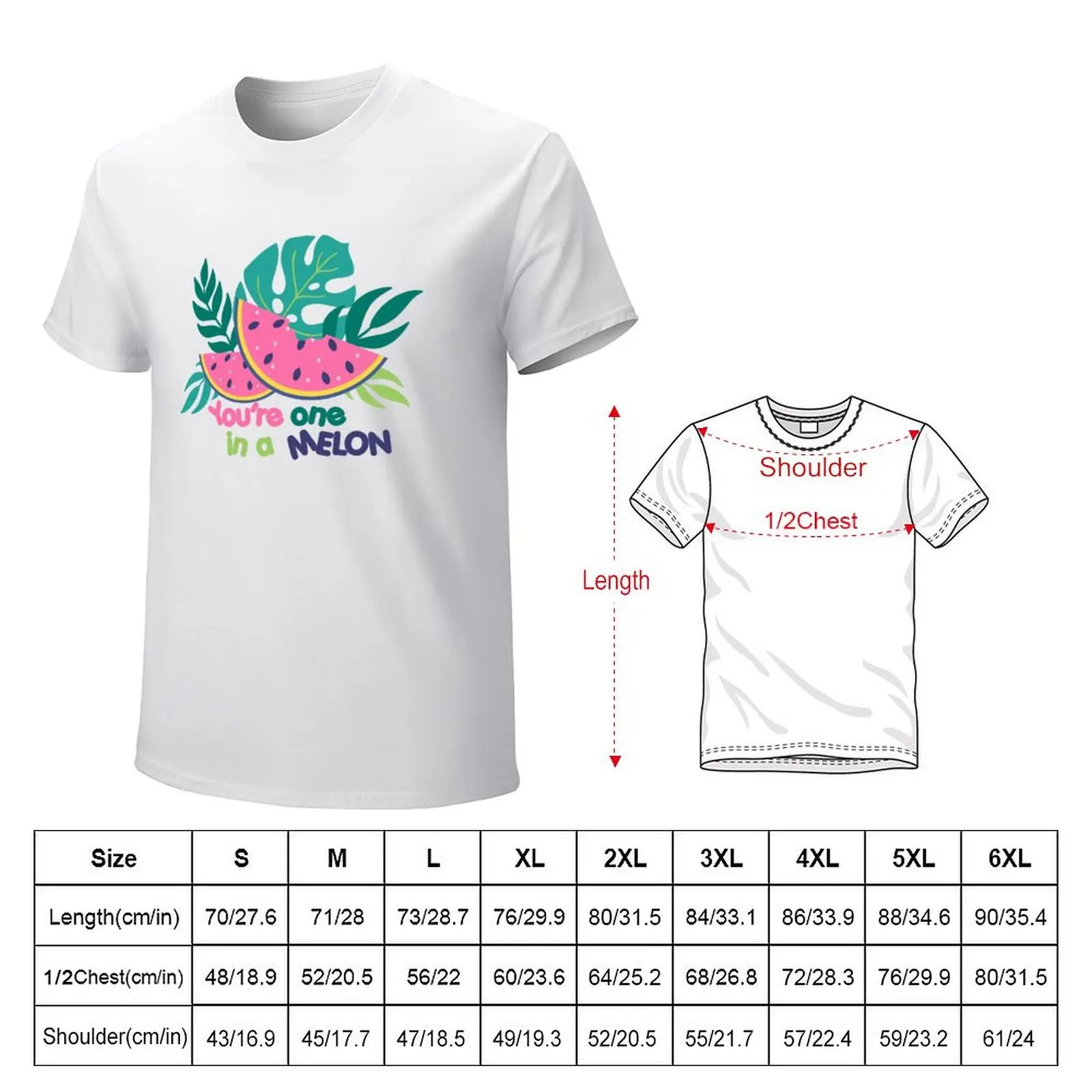 You're one in a melon - summer vacation loading T-shirt blanks cute tops mens white t shirts