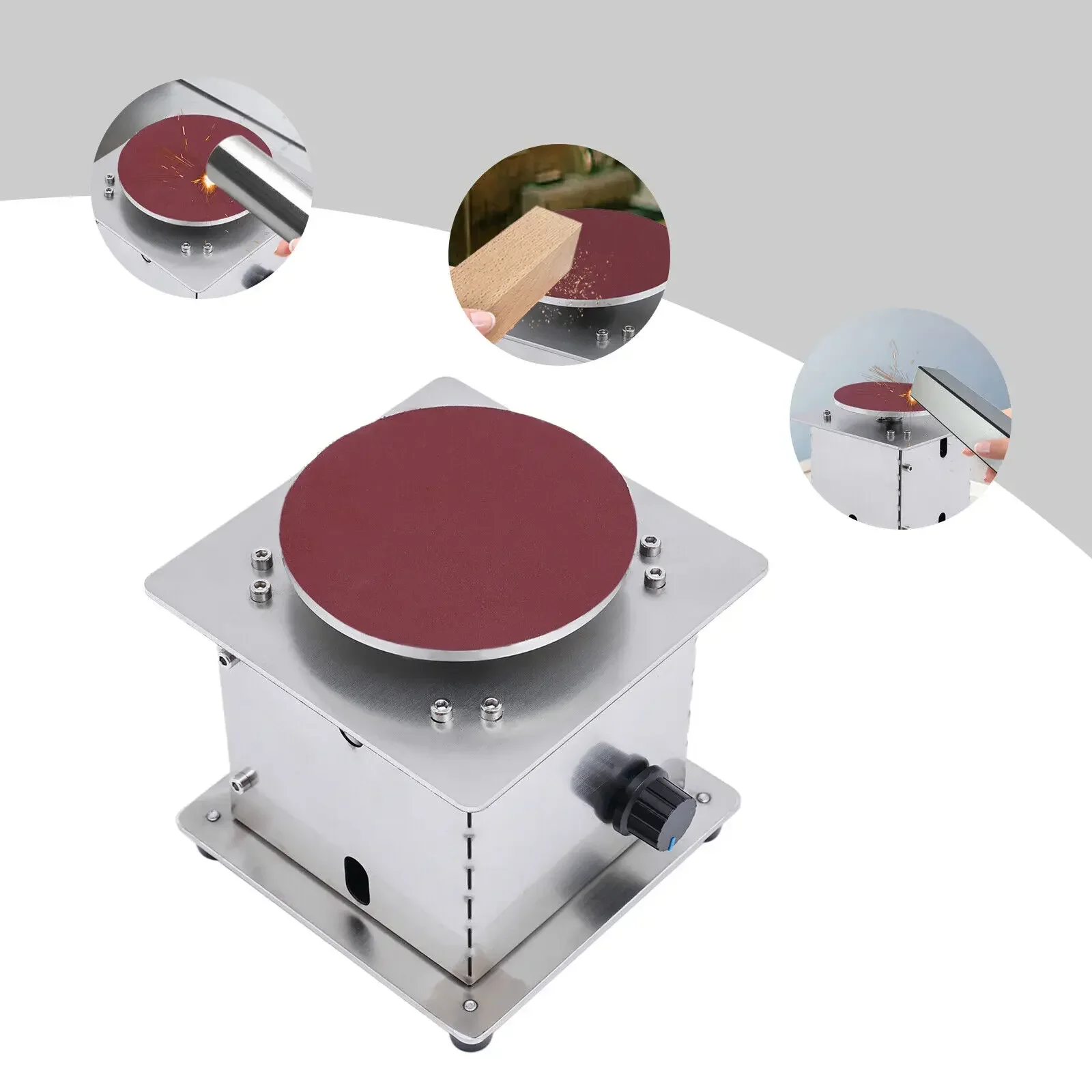 6000RPM 4インチディスクグラインダー – 金属と木材の研磨用のプロフェッショナル多目的電動サンダー