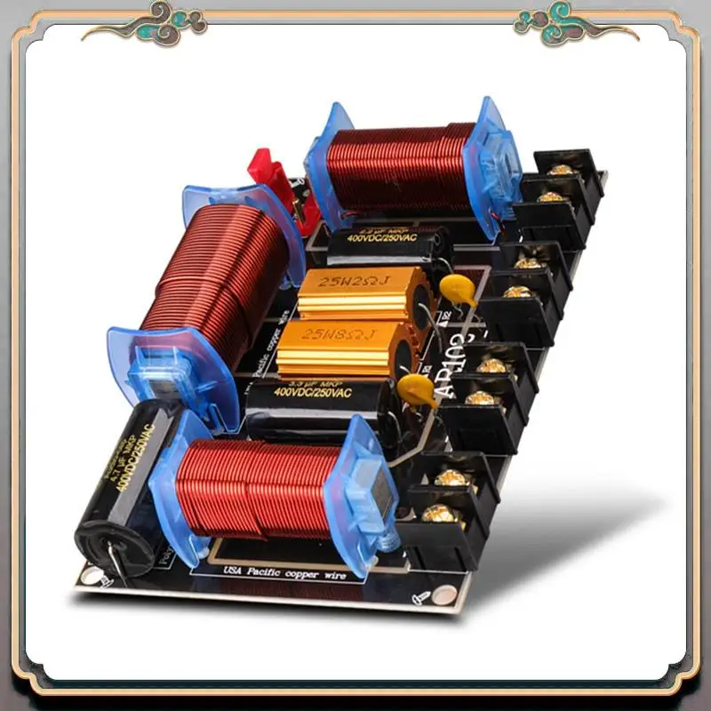 【2025 حديثًا】مقسم مكبر صوت احترافي ثلاثي الاتجاهات 200-500 وات 45 هرتز - 23 كيلو هرتز مرحلة المسرح المنزلي 3 وحدات كروس صوت
