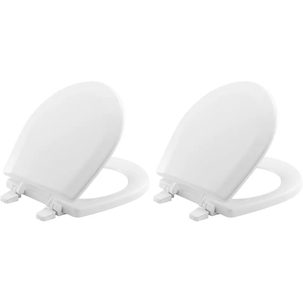 TC50TTA MARINE Toilet Seat, Small Toilet Seat Made for Boats and RVs, Durable Wood, White (Pack of 2)