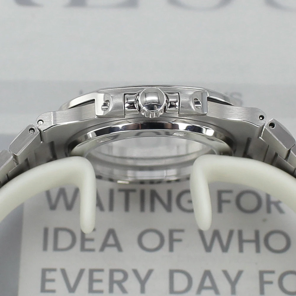 43.3 مللي متر الفضة رقيقة جدا ساعة حافظة الياقوت كريستال ل ميوتا 9015 30 مللي متر الهاتفي ساعة عالية الجودة اكسسوارات تعديل نوتيلوس #2