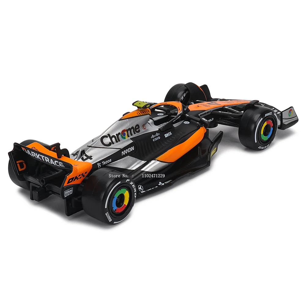 Bburago 1:43 NEW 2023 McLaren F1 Team MCL60 4# Lando Norris 81# Oscar Piastri Formula One Alloy Super Toy Die cast car model