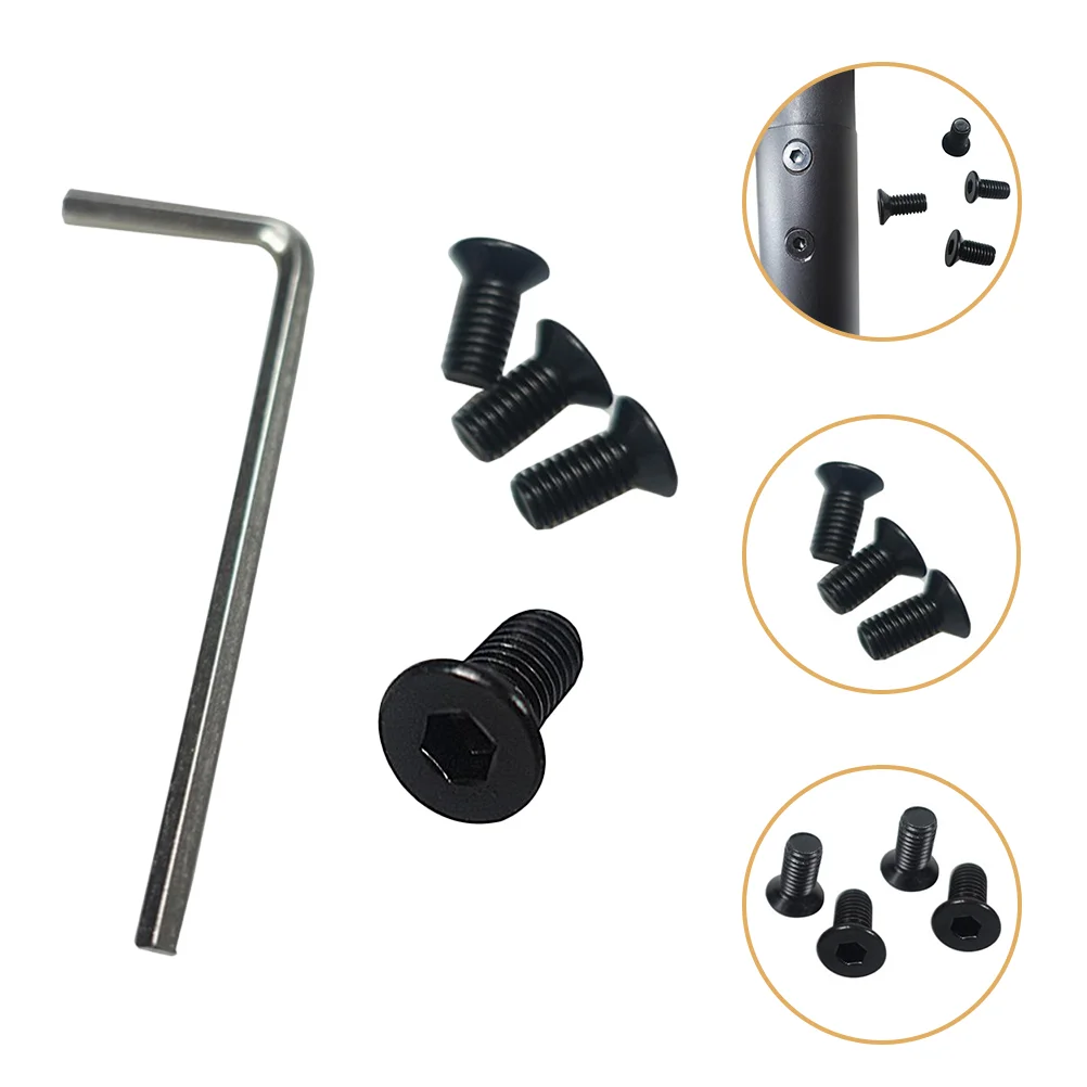 Front Suspension Screw Child Electric Bikes Scooter Fork Screws Stainless Steel Handlebar Replacement