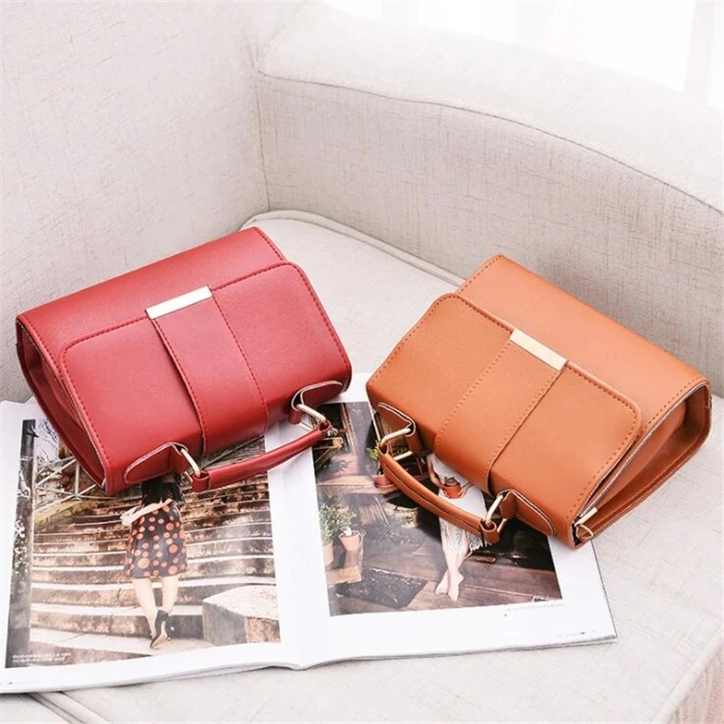 Frauen Mode PU Leder Schulter Kleine Klappe Umhängetasche Handtaschen Top Griff Messenger Taschen Hohe Qualität Luxus Damen Handtasche – Detail 11