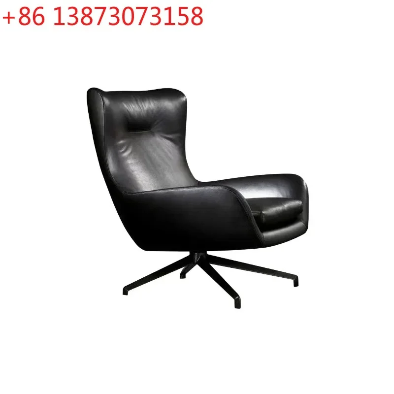 Nordic light luxury office rotating home sales department office reception single backrest sofa