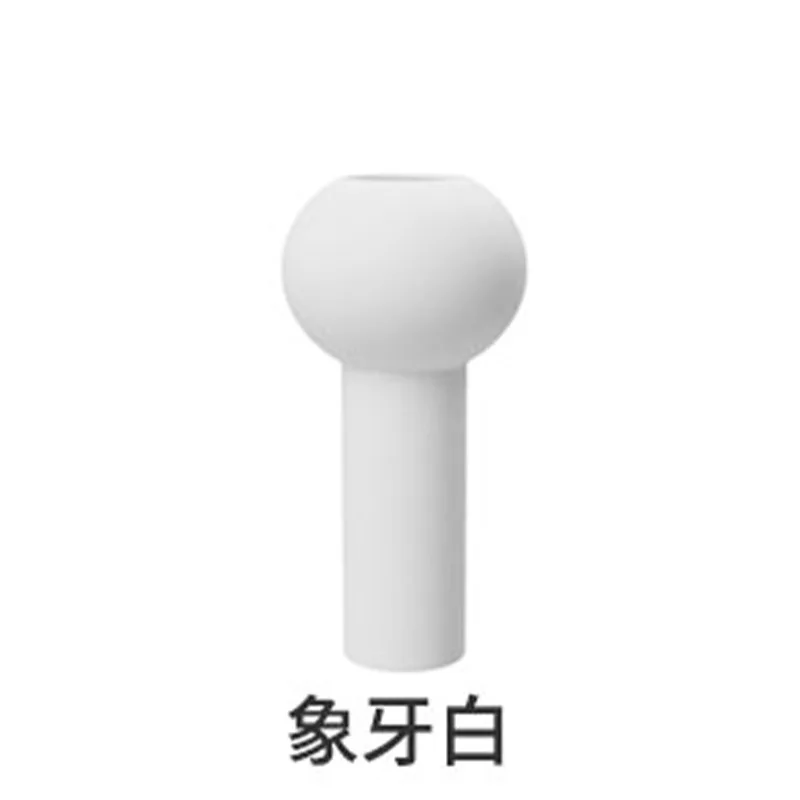 Light luxury simple geometric cylindrical vase ornament indoor flower arrangement modern home decoration