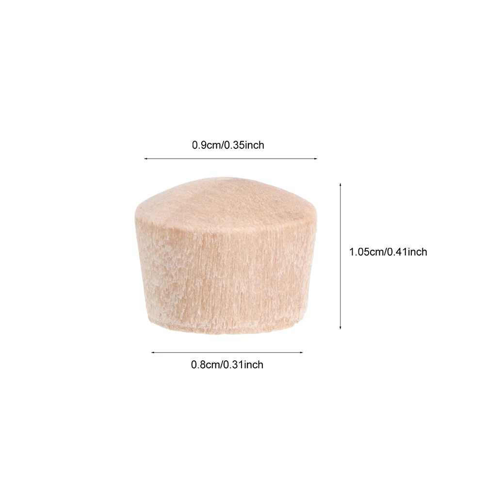 300 قطعة المقابس الخشبية الأثاث الصلب المقابس قبعات أزرار ل ثقب المسمار ملء أجزاء استبدال الزخرفية غطاء الخشب الزخرفية