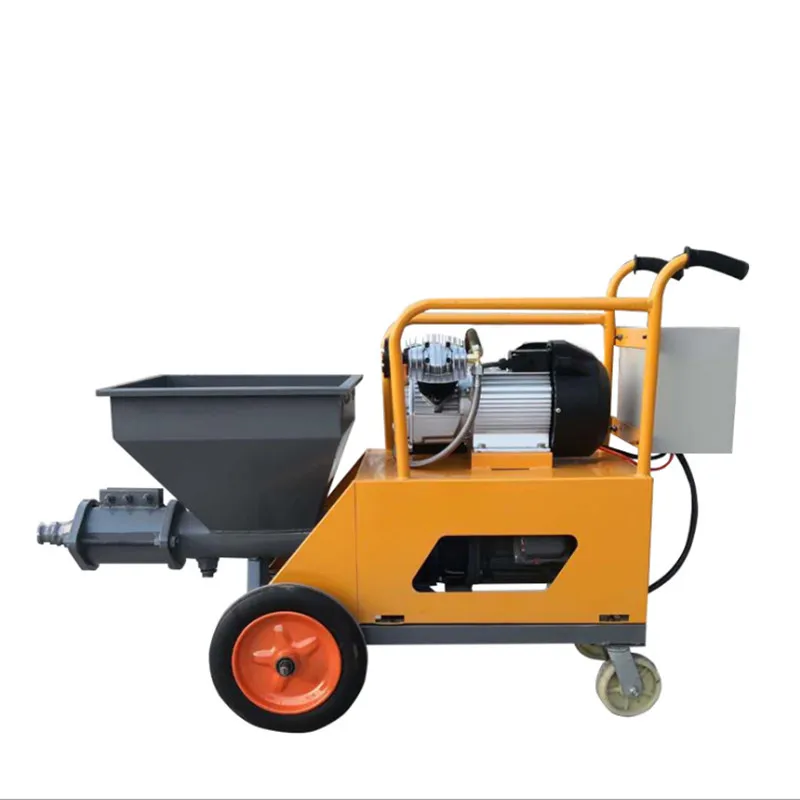 New Multi-functional Plunger Type Cement Mortar Spraying Machine Fireproof Coating Applicator for Construction
