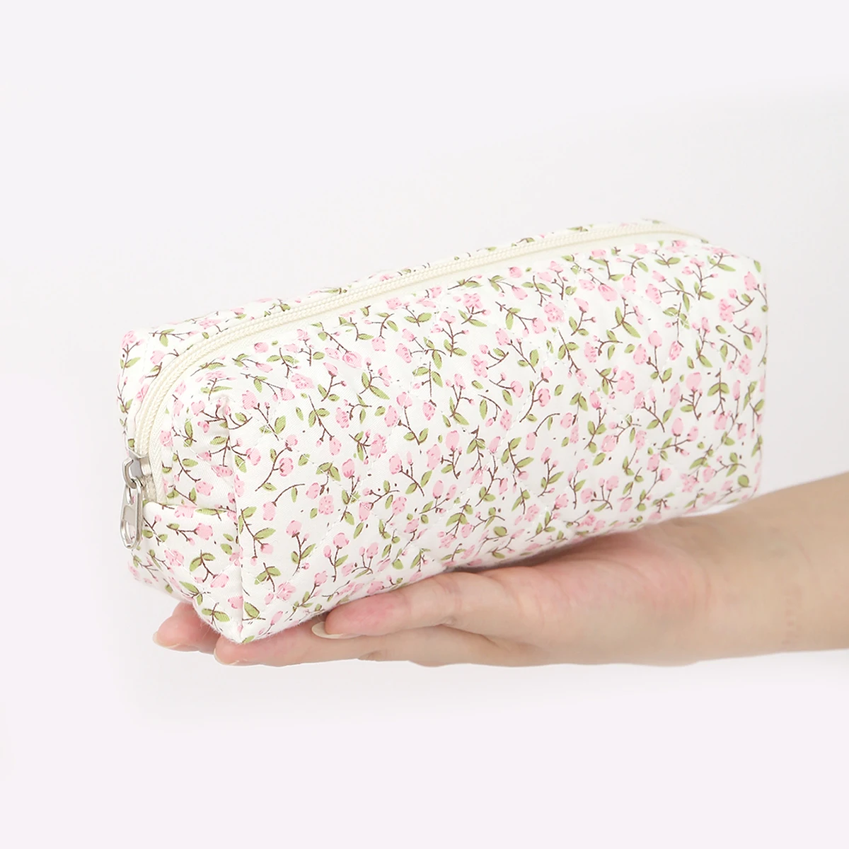 1PC bloemmotief strik enkellaags etui elegante opbergtas essentieel voor back-to-schoolbenodigdheden
