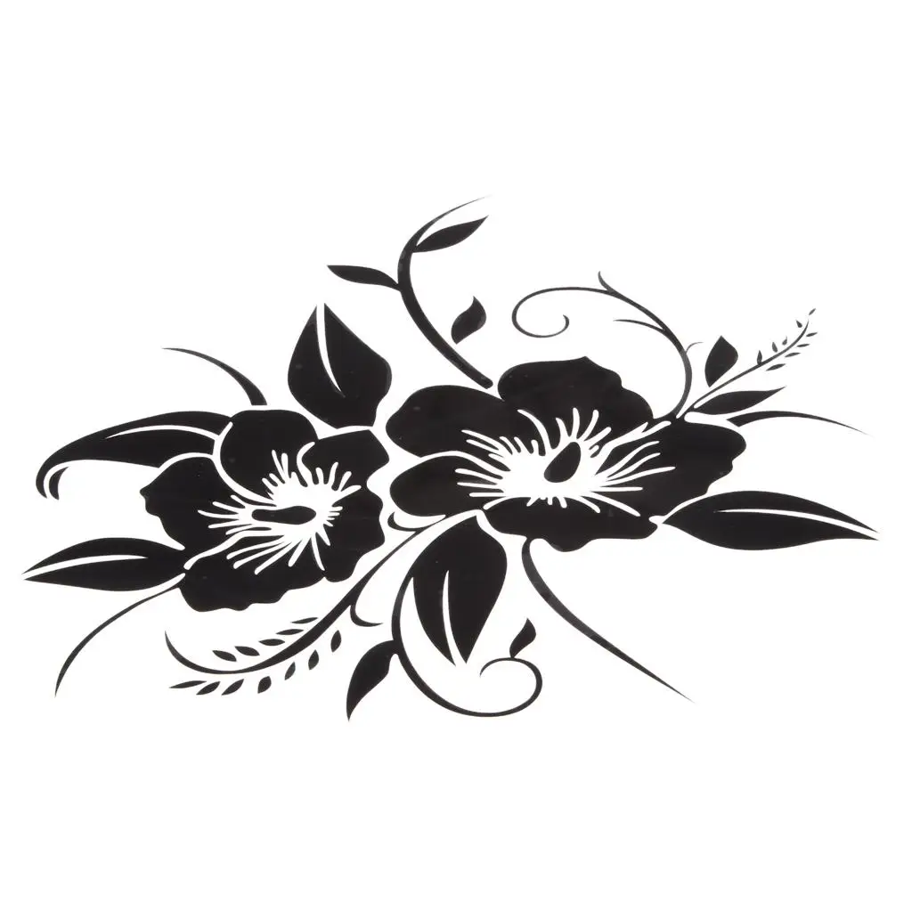 188x18cm Decorative sticker of flowers sticker of motorcycle fashion car