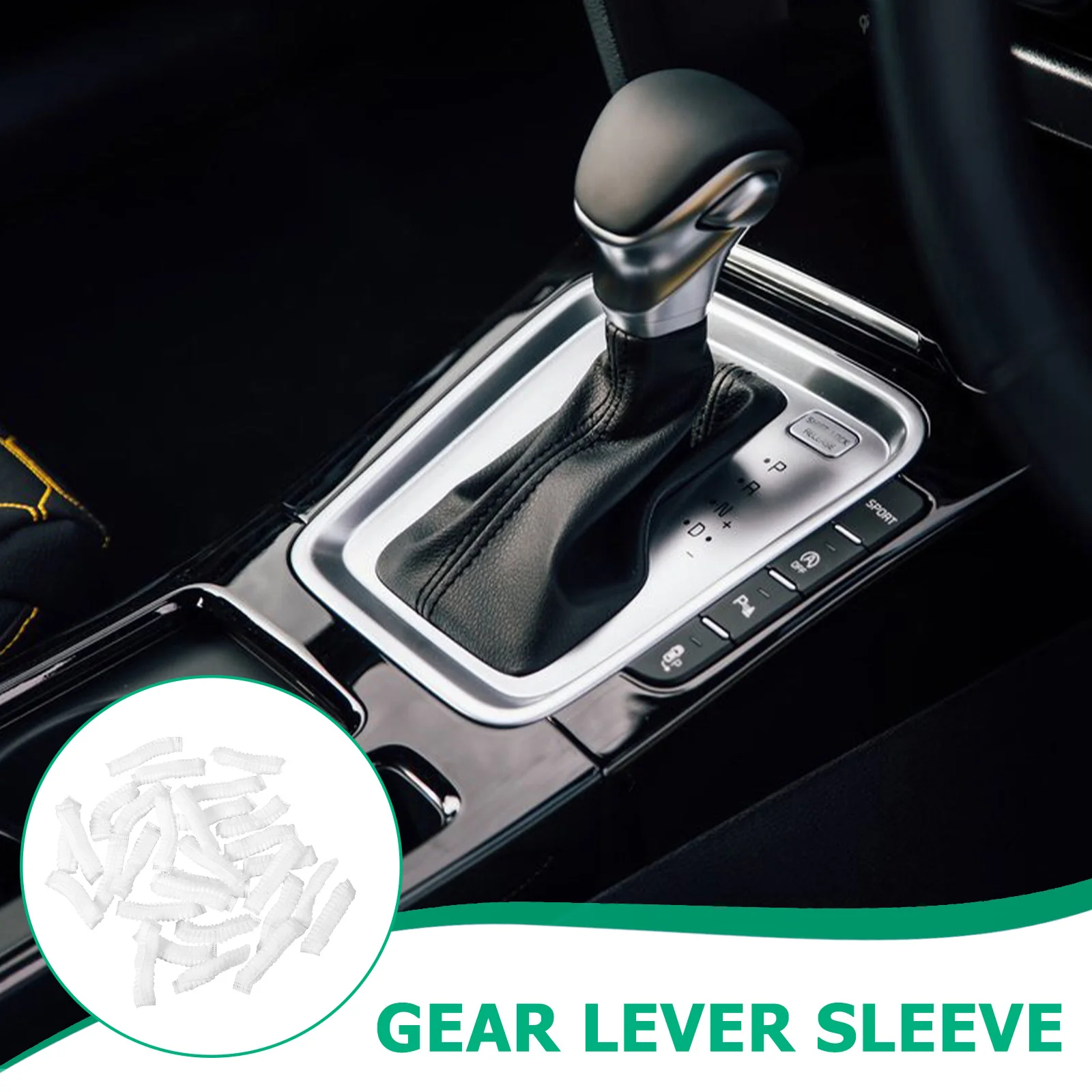 

30pcs Shift Cover Non-Woven Fabric Durable Car Gear Shift Protective Cover For Most Models Auto Interior Accessory Gear Knob