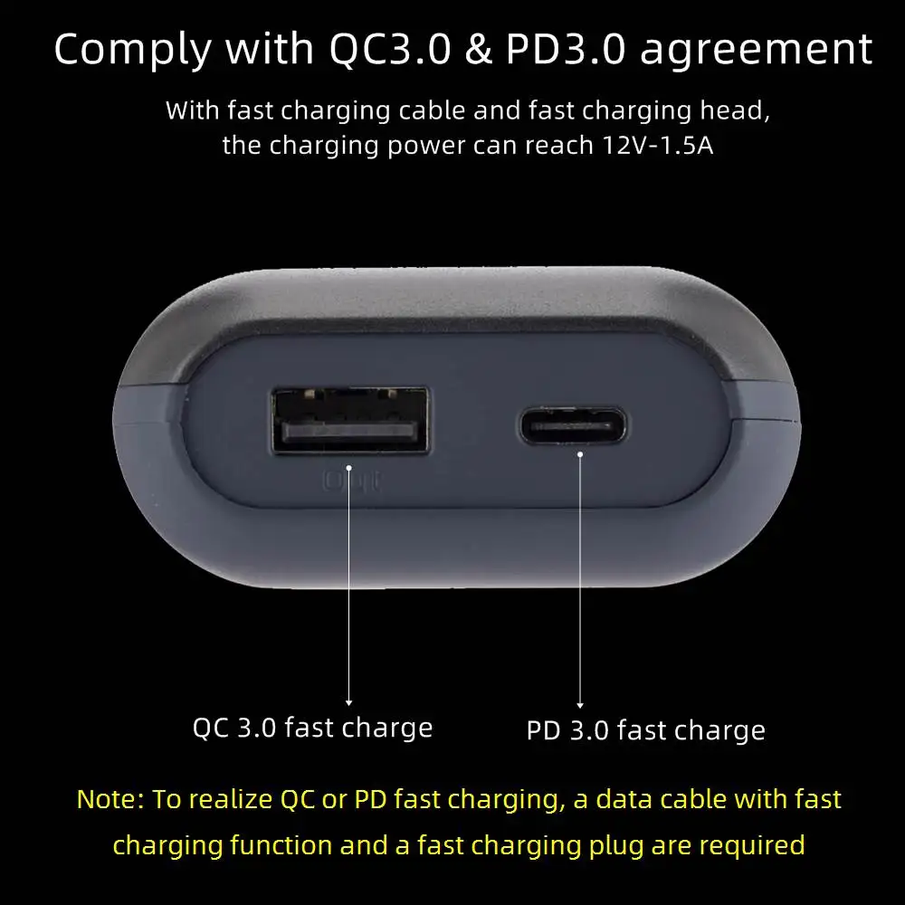 5V 2A inteligentna ładowarka USB 18650 21700 ładowarka do akumulatorów litowo-jonowych BoxType-C etui na powerbank DIY cyfrowy wyświetlacz telefony komórkowe Powerbank — zdjęcie 5