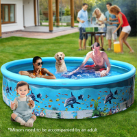 Foldable Swim Ball Pool Large Capacity Spray Pool Reusable Baby Bathtub Pool for Outdoor Indoor Playing Water Accessories