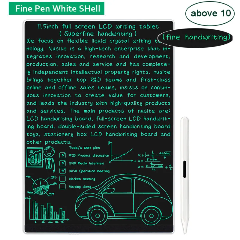 11,5-Zoll-Vollbild super feine Handschrift LCD-Schreibtafel elektronisches Zeichenbrett Kinder Graffiti Malerei Memo lernen Pads