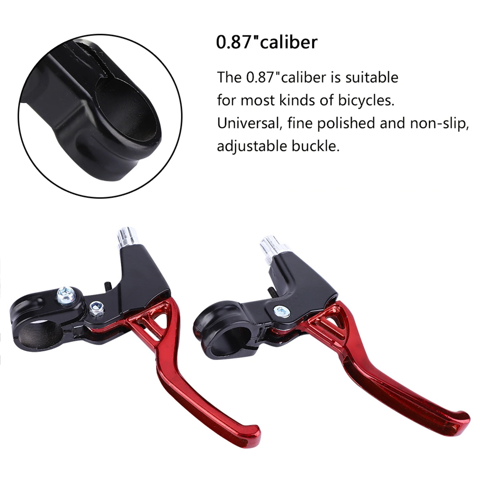 Bike Level Handles 1 Pair Aluminium Alloy Mountain Bike Cycling Brake Level Handles 4 Colors Brake Clutch Levers